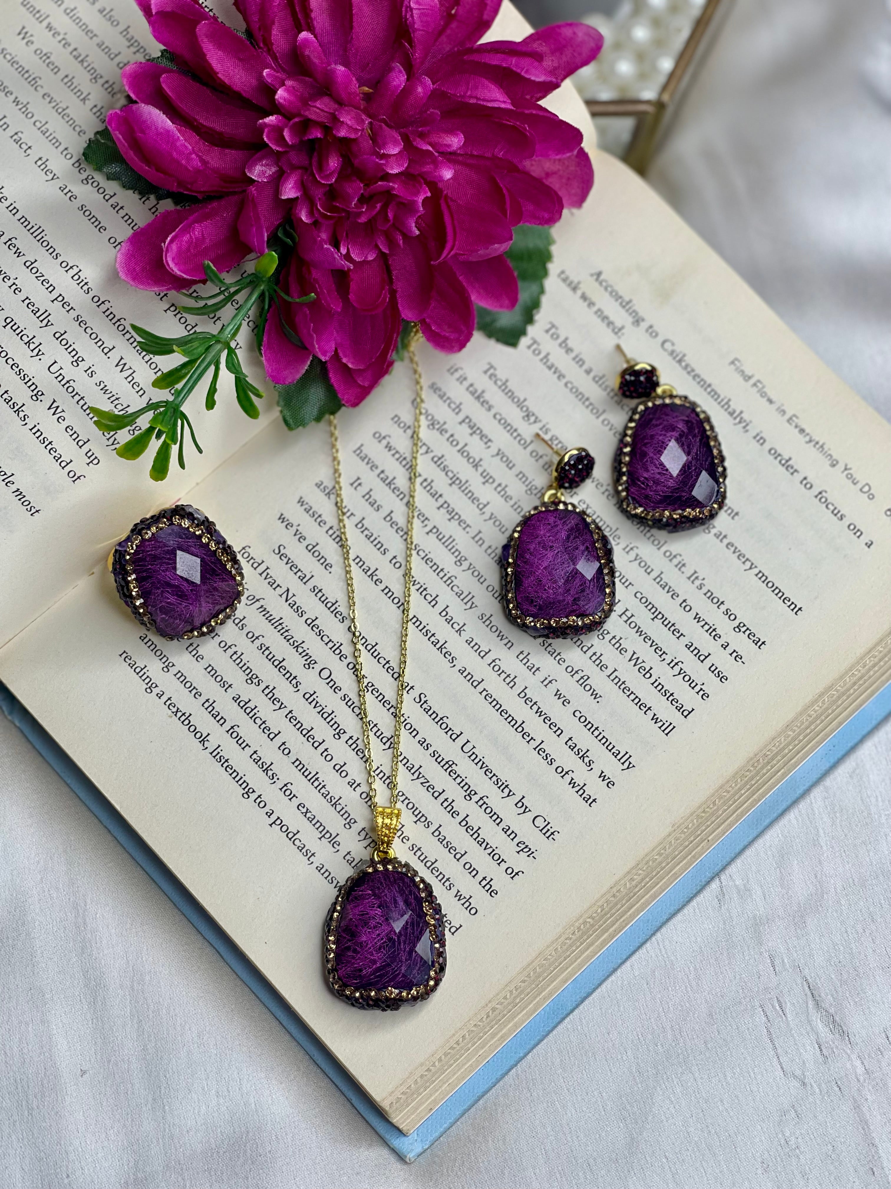 Amethyst Royale Statement Set