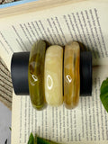 Olive Marble Resin Bangle Stack
