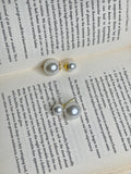 Double-Sided Pearl Stud Earrings