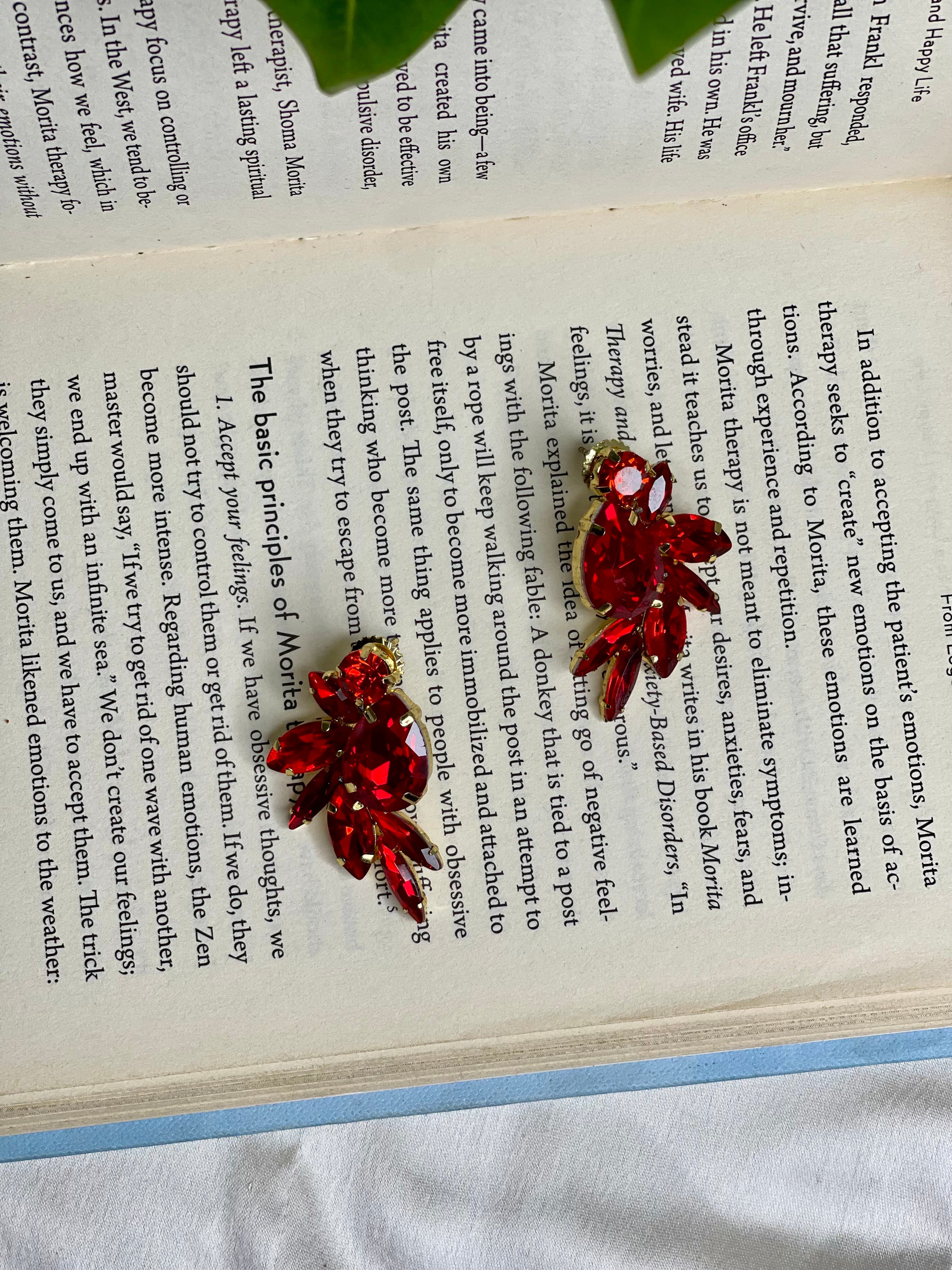 Red Parrot Earrings