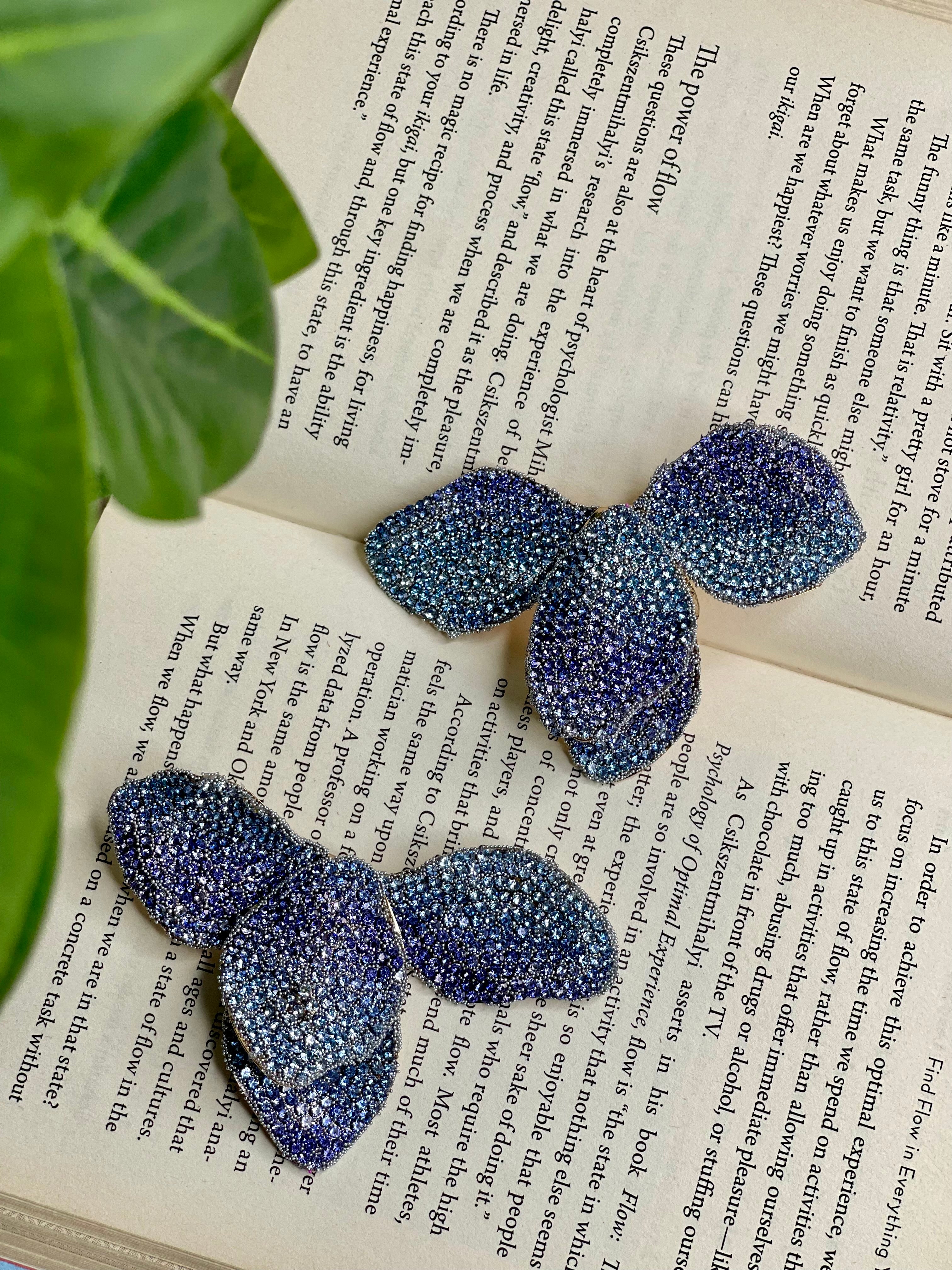 Blue Flutter Earrings