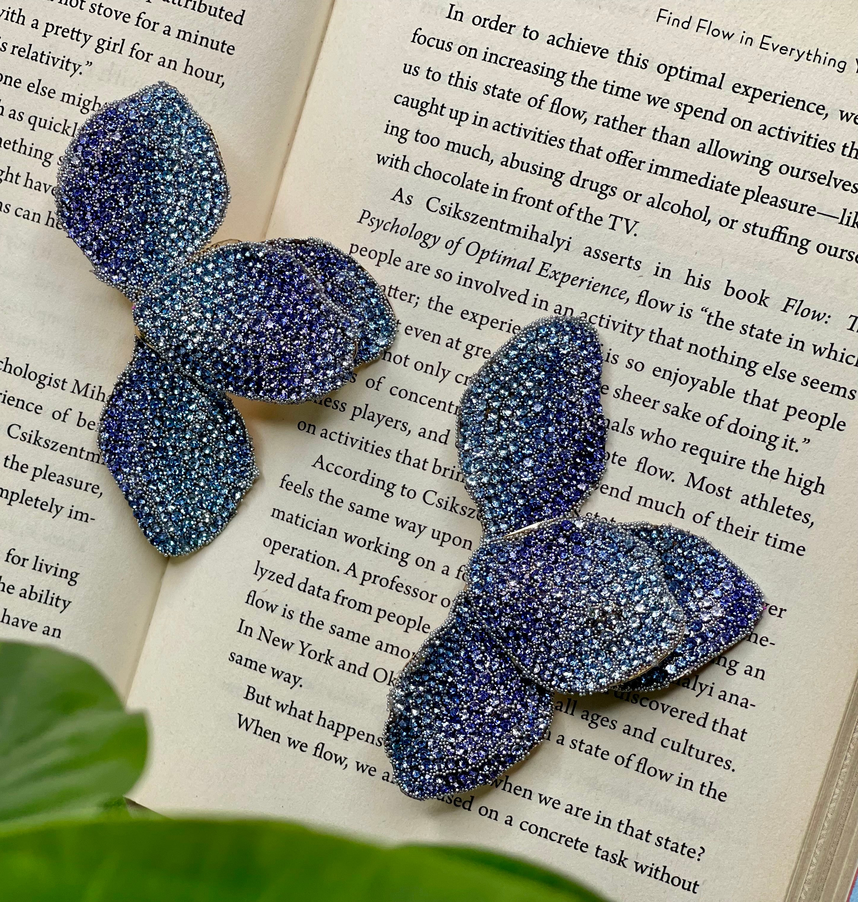 Blue Flutter Earrings