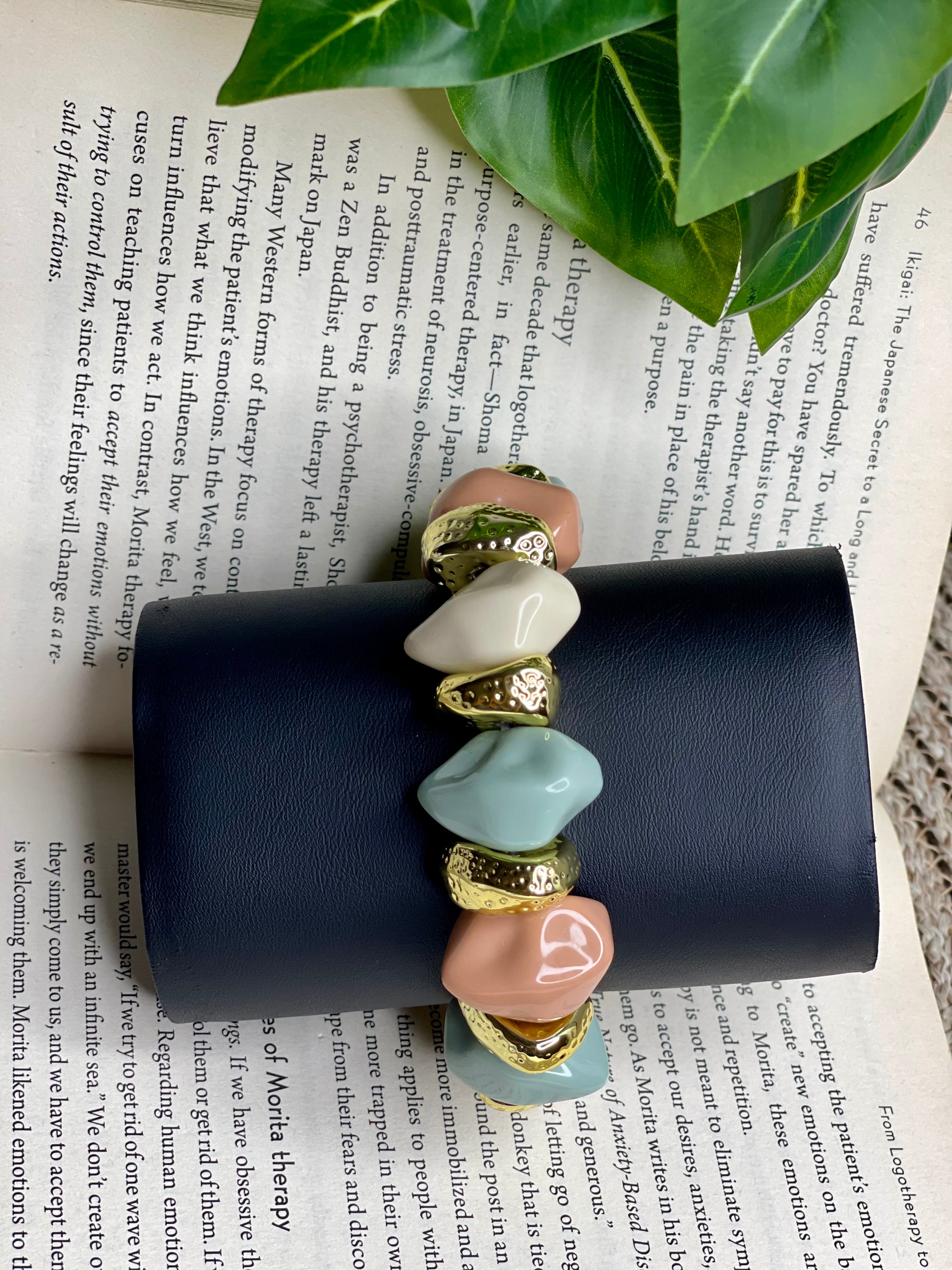 Pastel Stone Stretch Bracelet