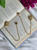 Golden Heart Kaan Chain Earrings