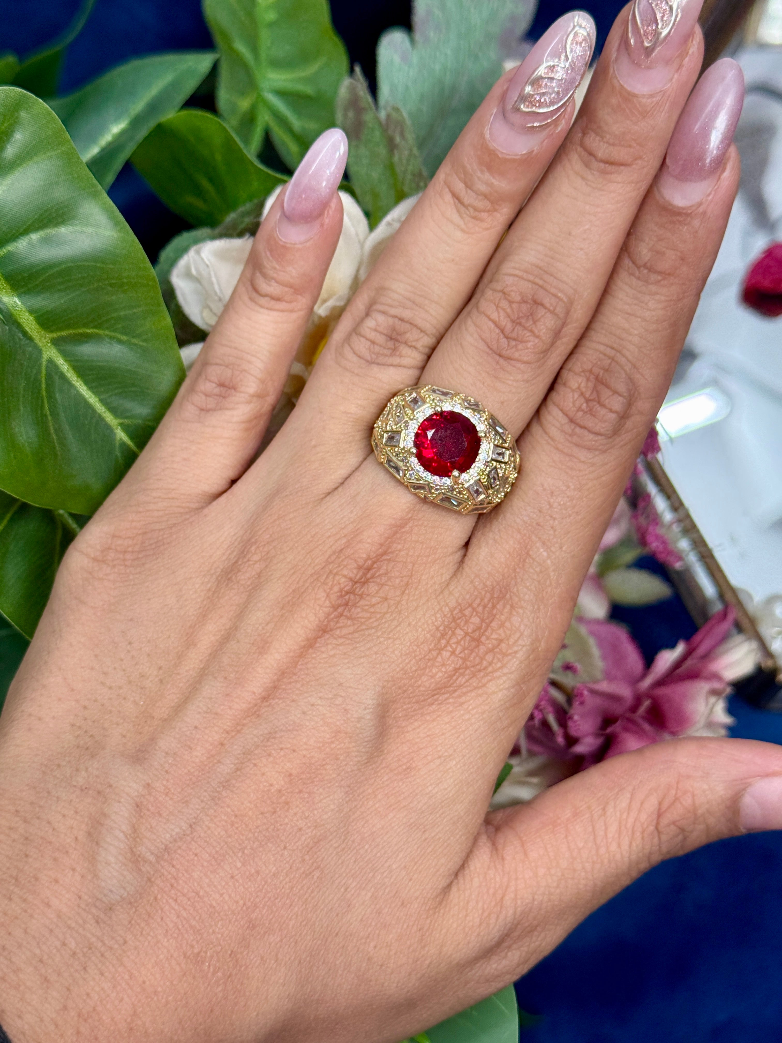 Ruby - Red Royale Statement Ring