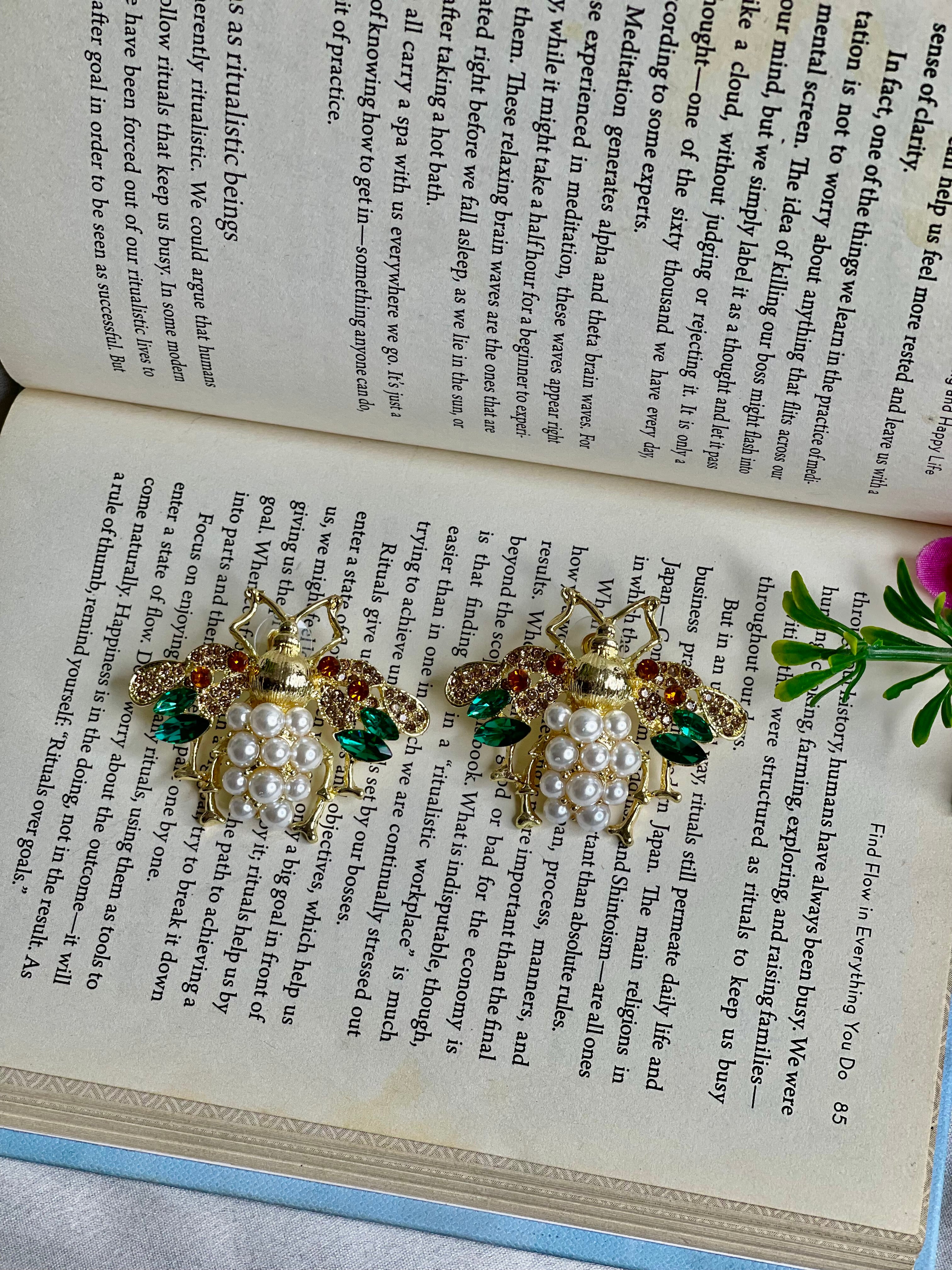 Pearl Bee Earrings