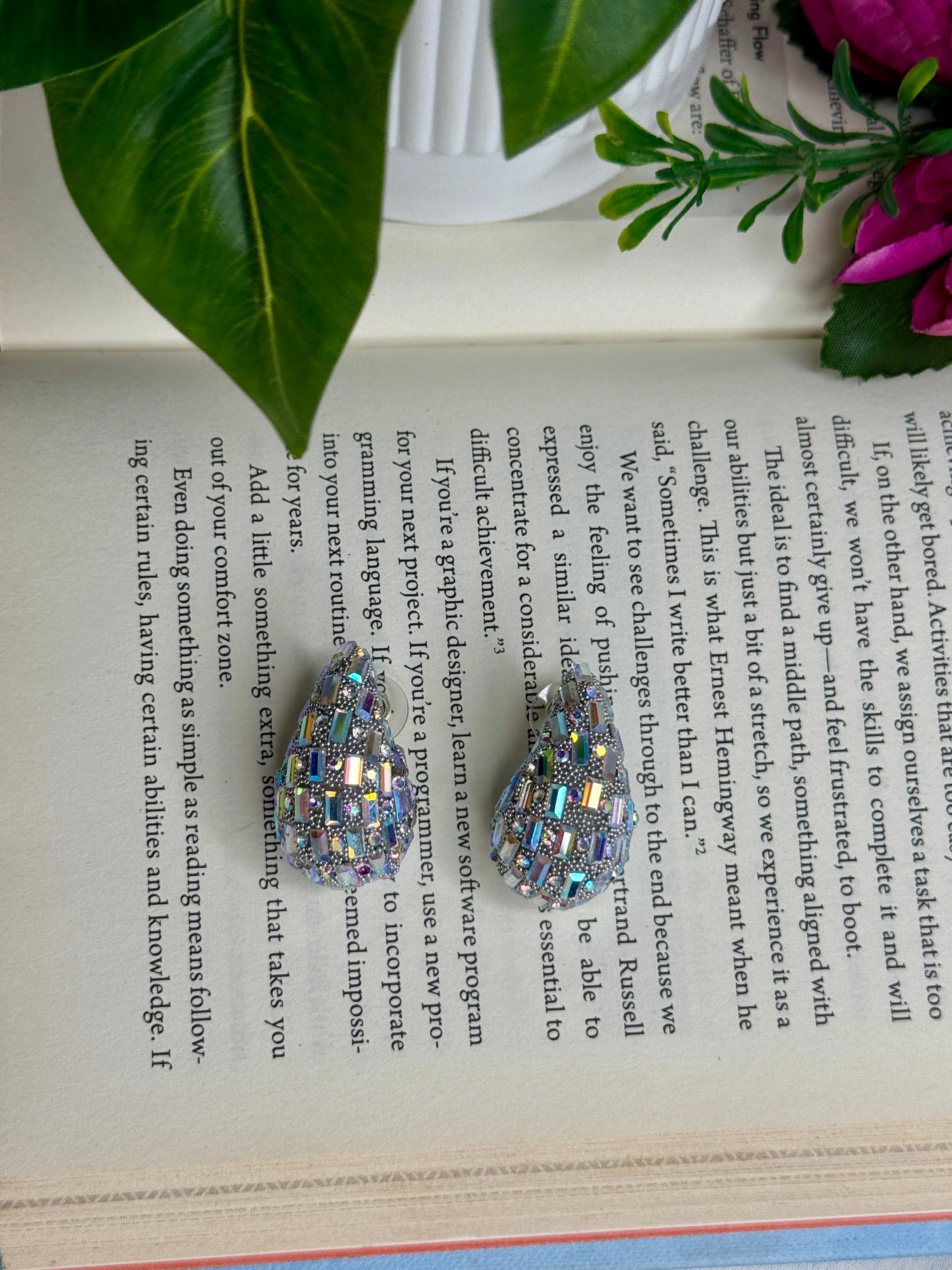 Rainbow Kaju Blingy earrings