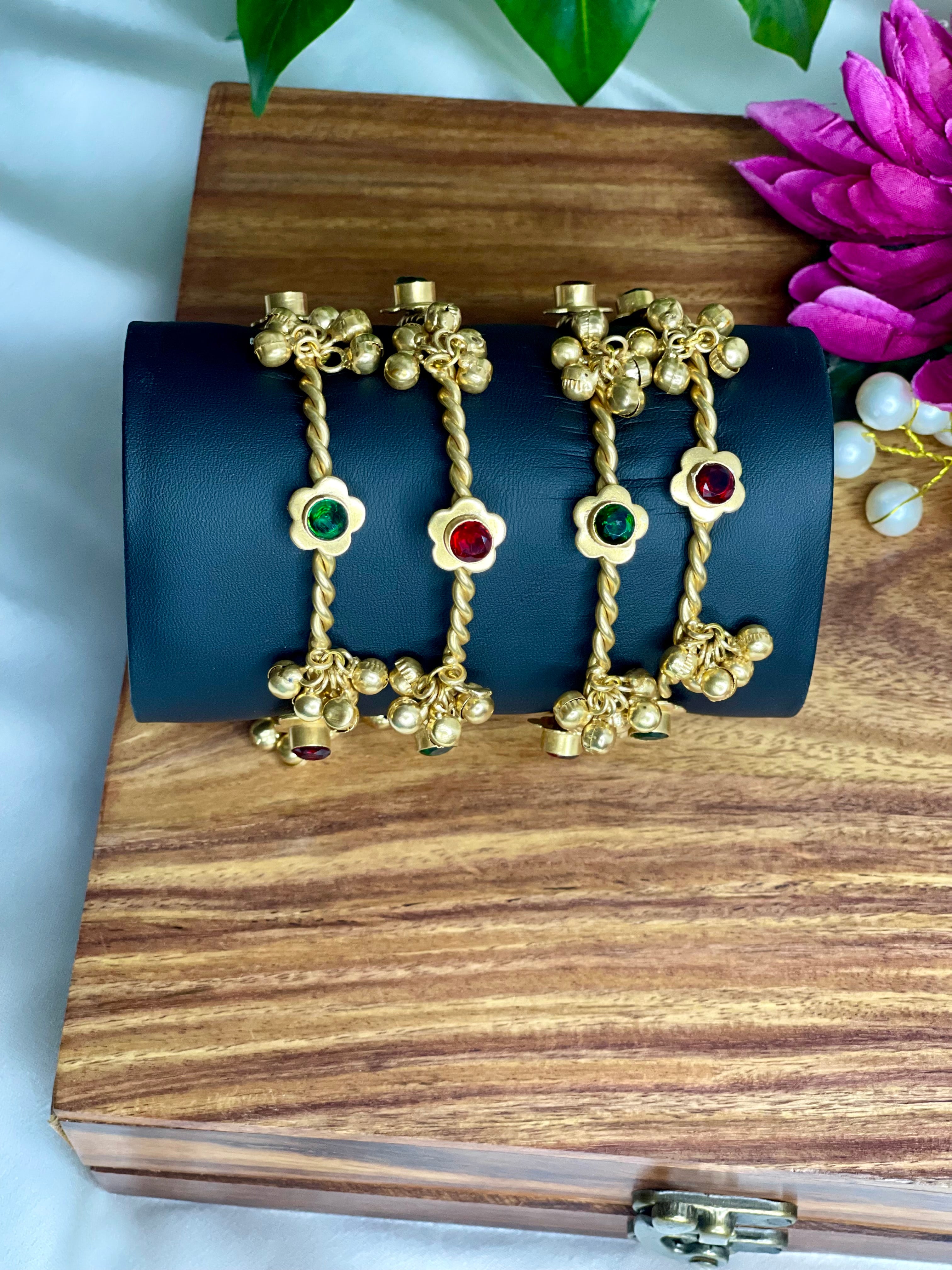 Multi Gulnaar Ghungroo Bangles