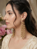 Golden Noor Chaand Kashmiri Dejhoor Earrings