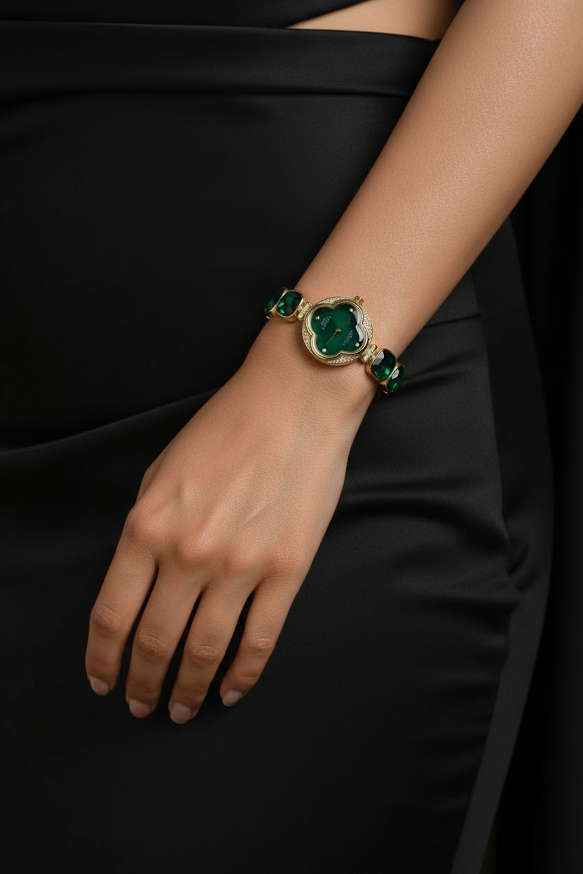 Emerald Royale Stone Watch