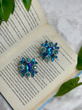 Turquoise Daisy Studs
