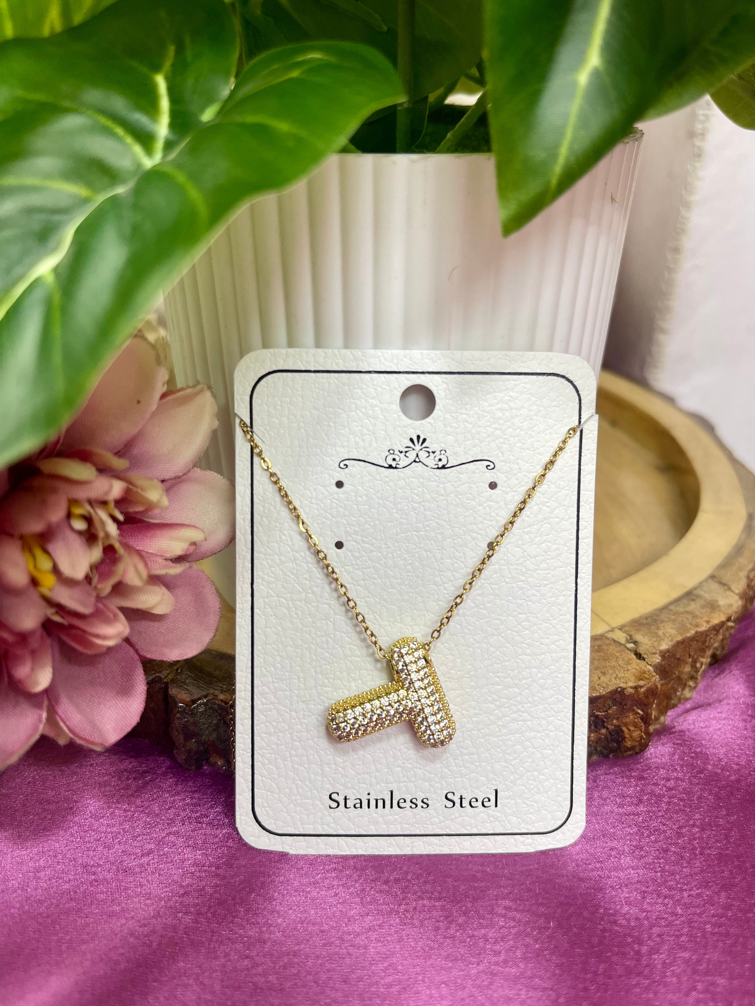 Golden Initial Personalised Necklace