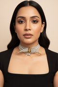 Silver Eagle Statement Choker