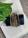 Luxe Textured Mesh Coil Bracelet