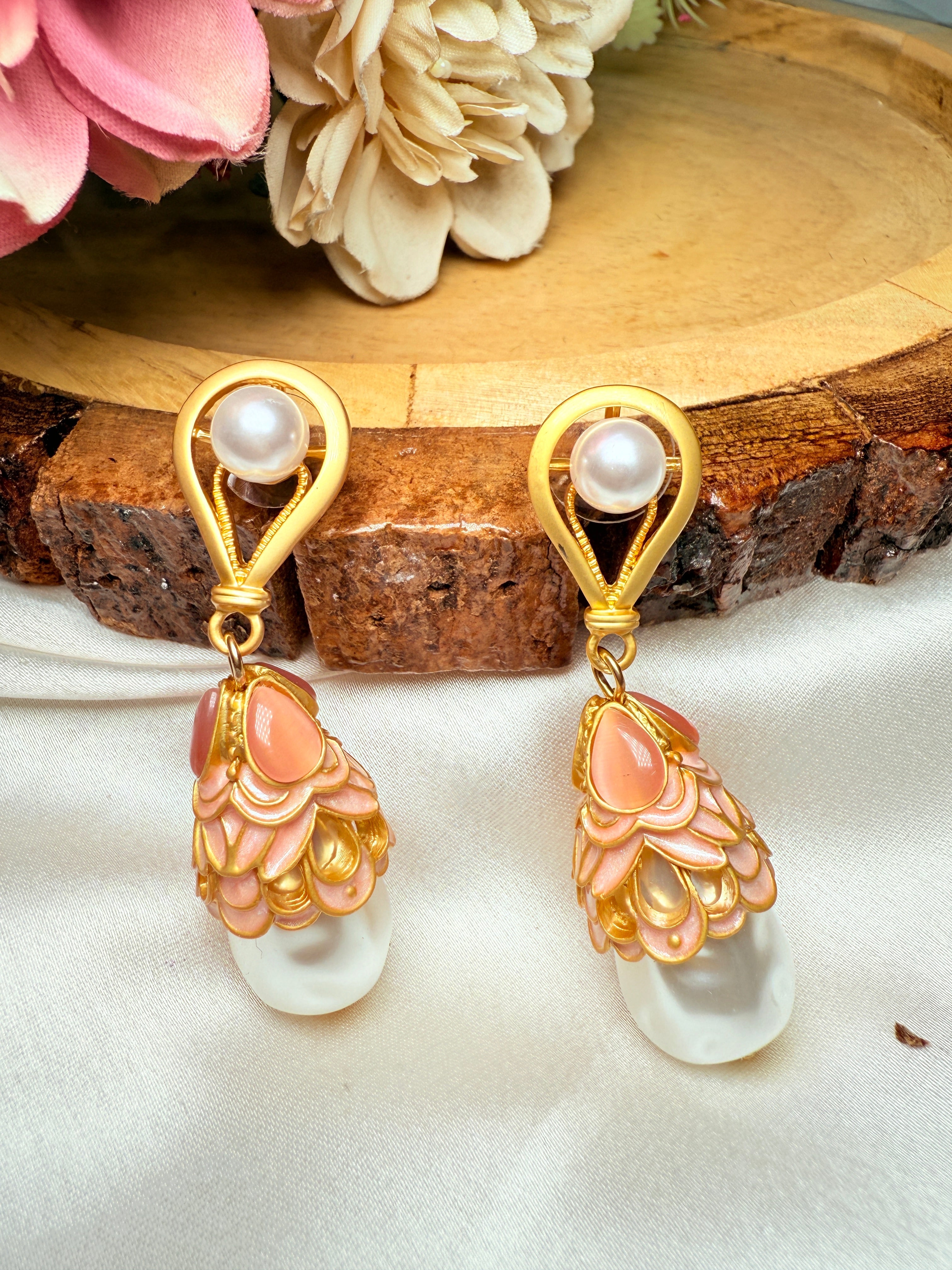 Blush Petal Pearl Drops