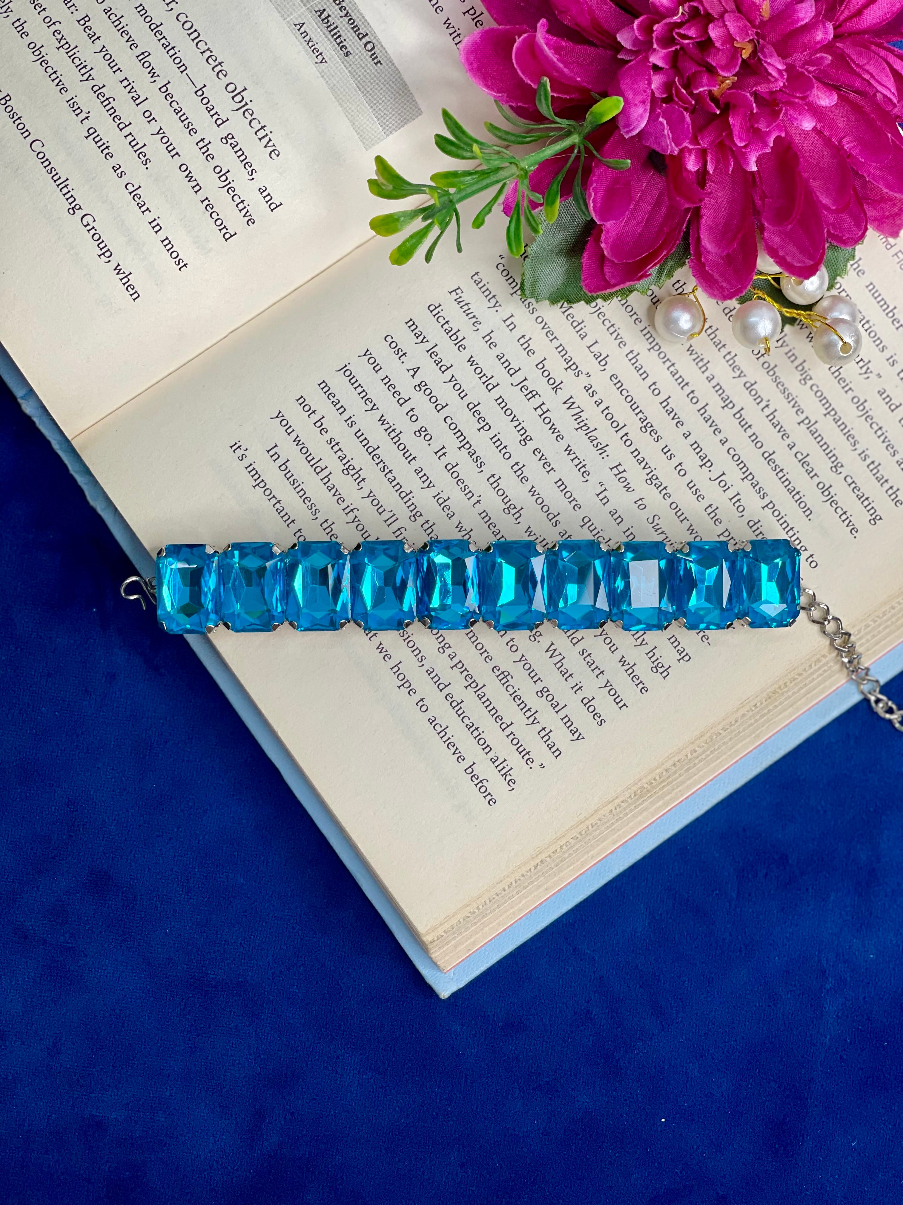 Ocean Blue Crystal Bracelet