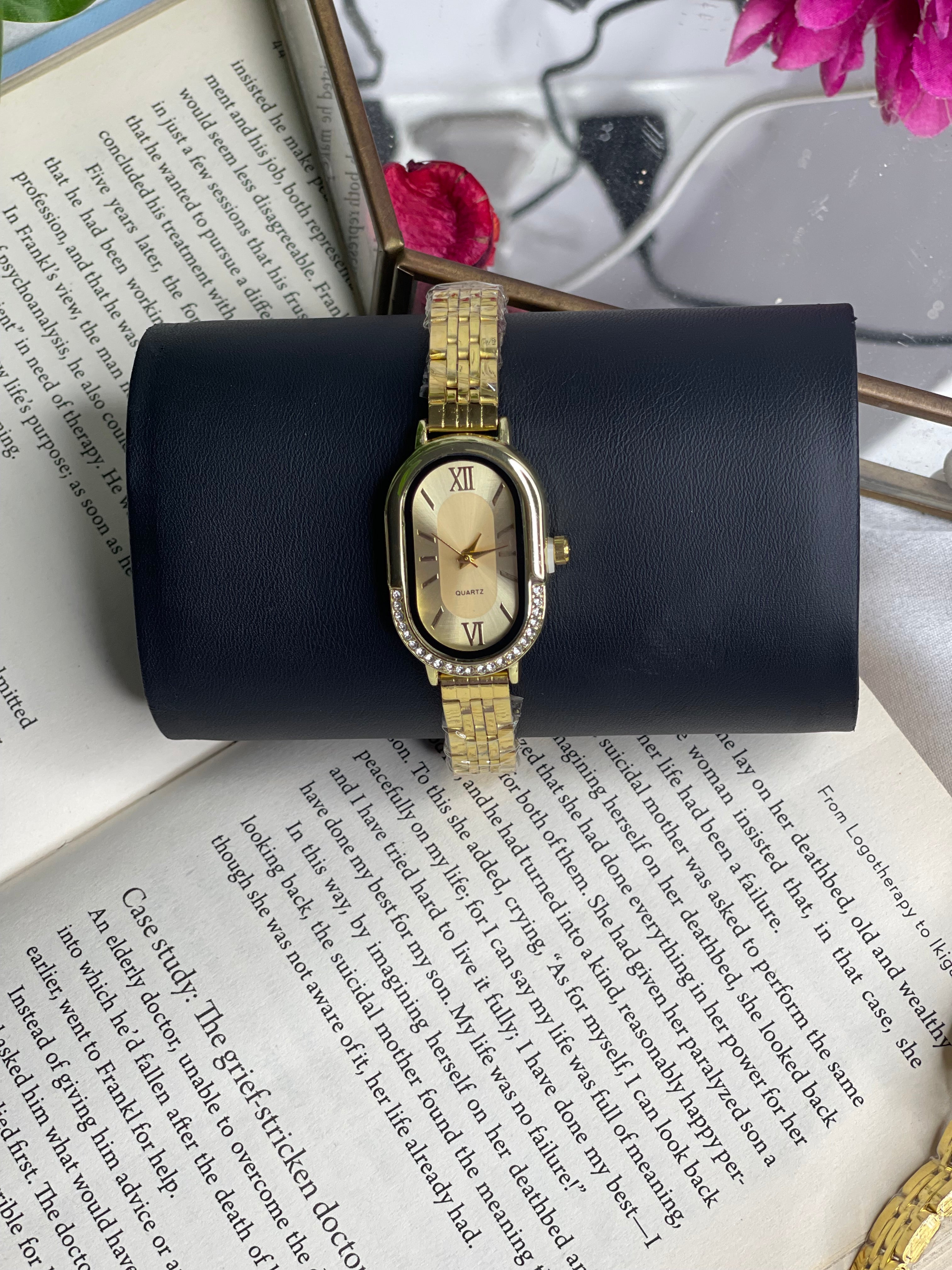 White Luxe Oval Watch