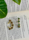 Emerald Kundan Festive Earrings