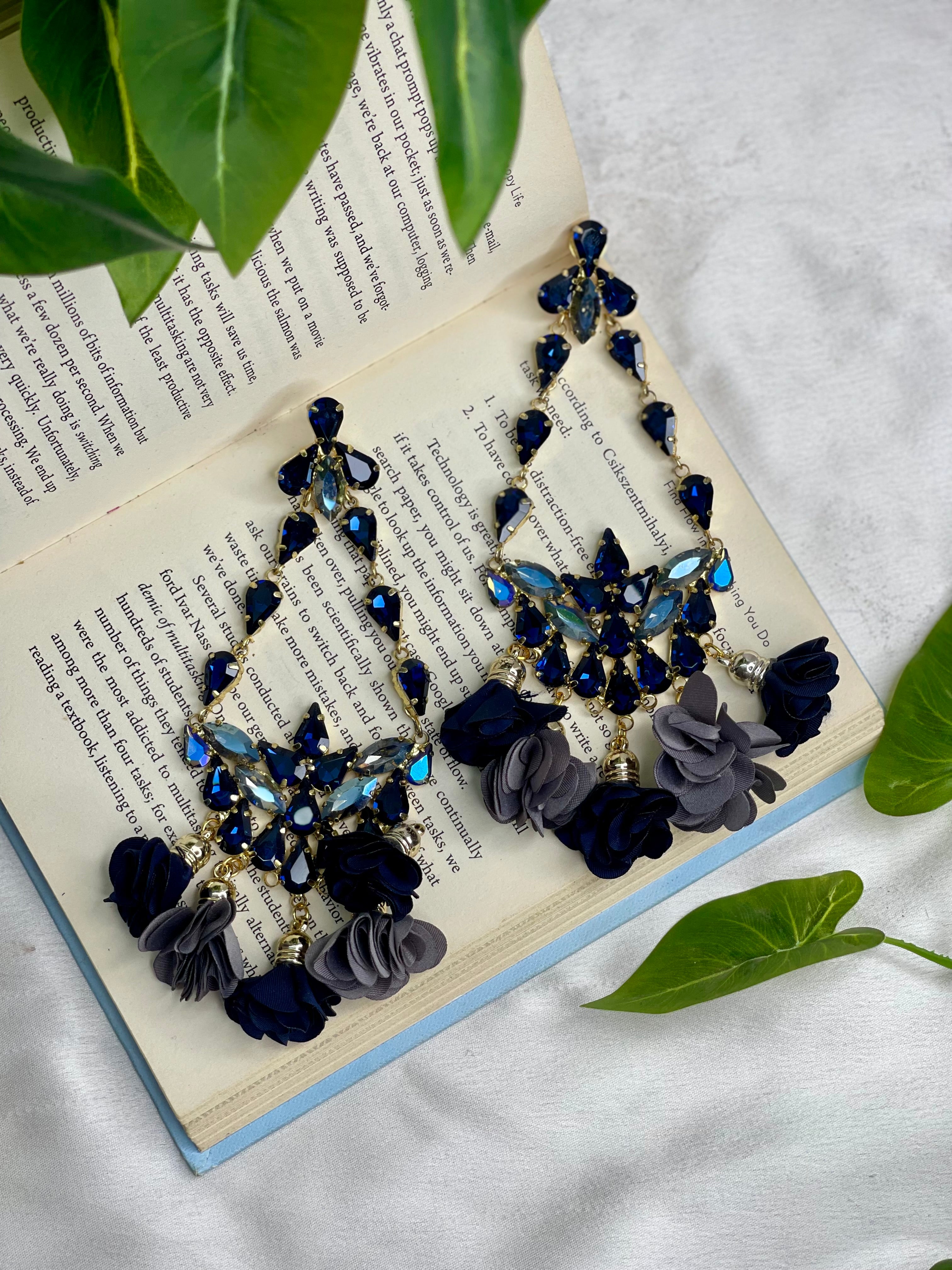 Navy Radiance Earrings