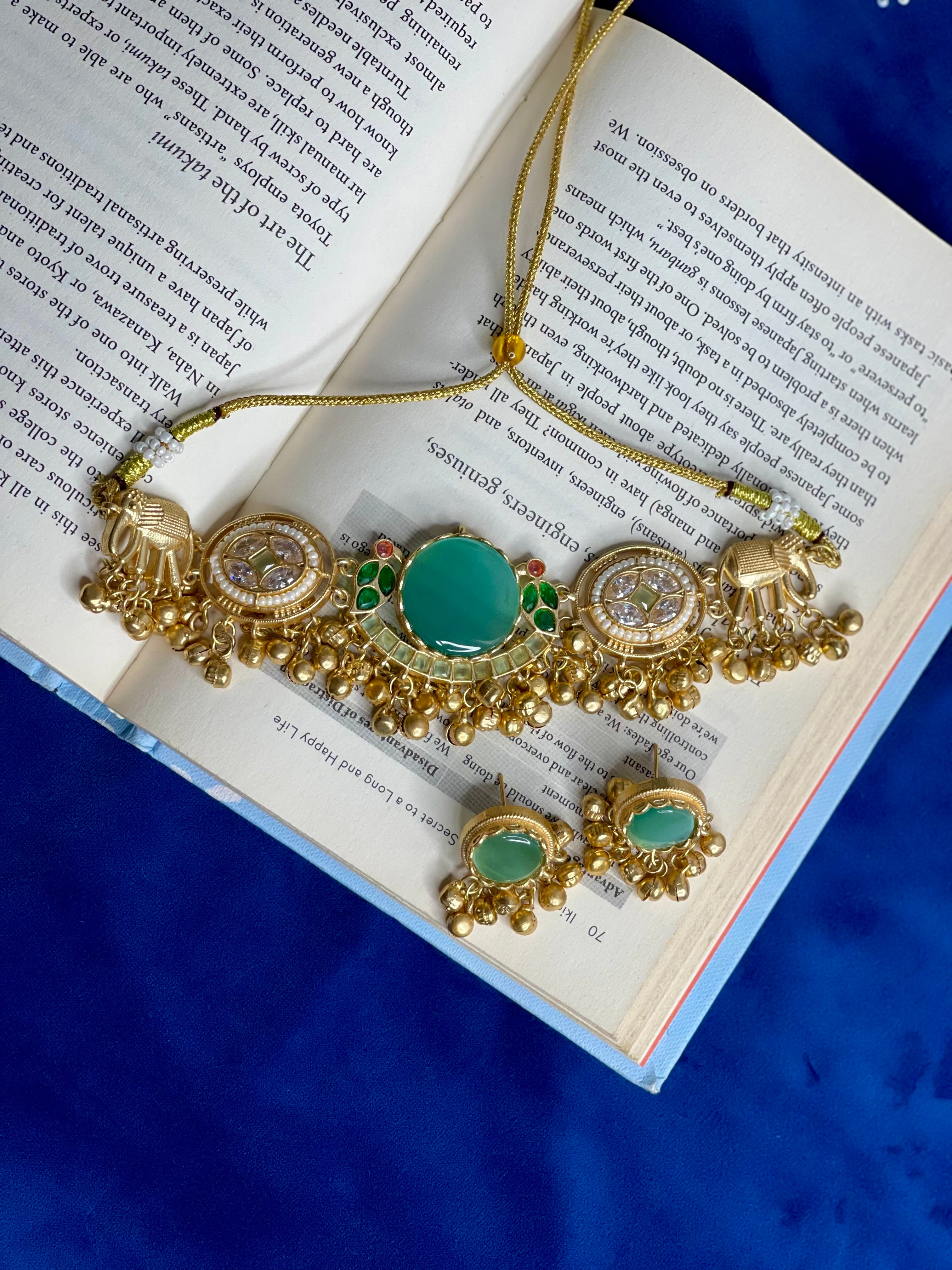 Mint Royale Ghungroo Choker Set