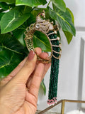 Maharani Peacock Hand Harness Kada