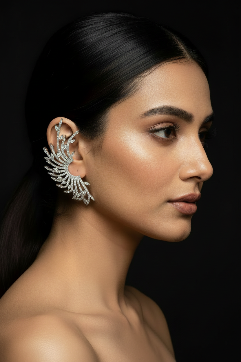 Phoenix Wing Statement Ear Cuffs