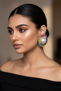 Multicolour Noor Bloosom Pearl Stud