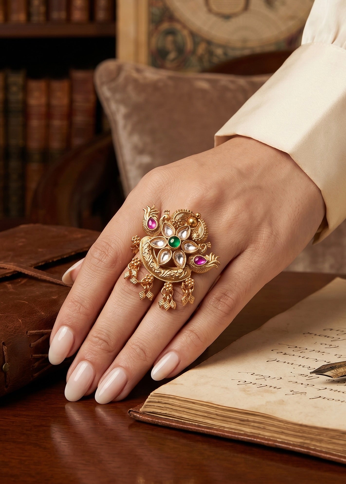 Golden Gulnaar Ring