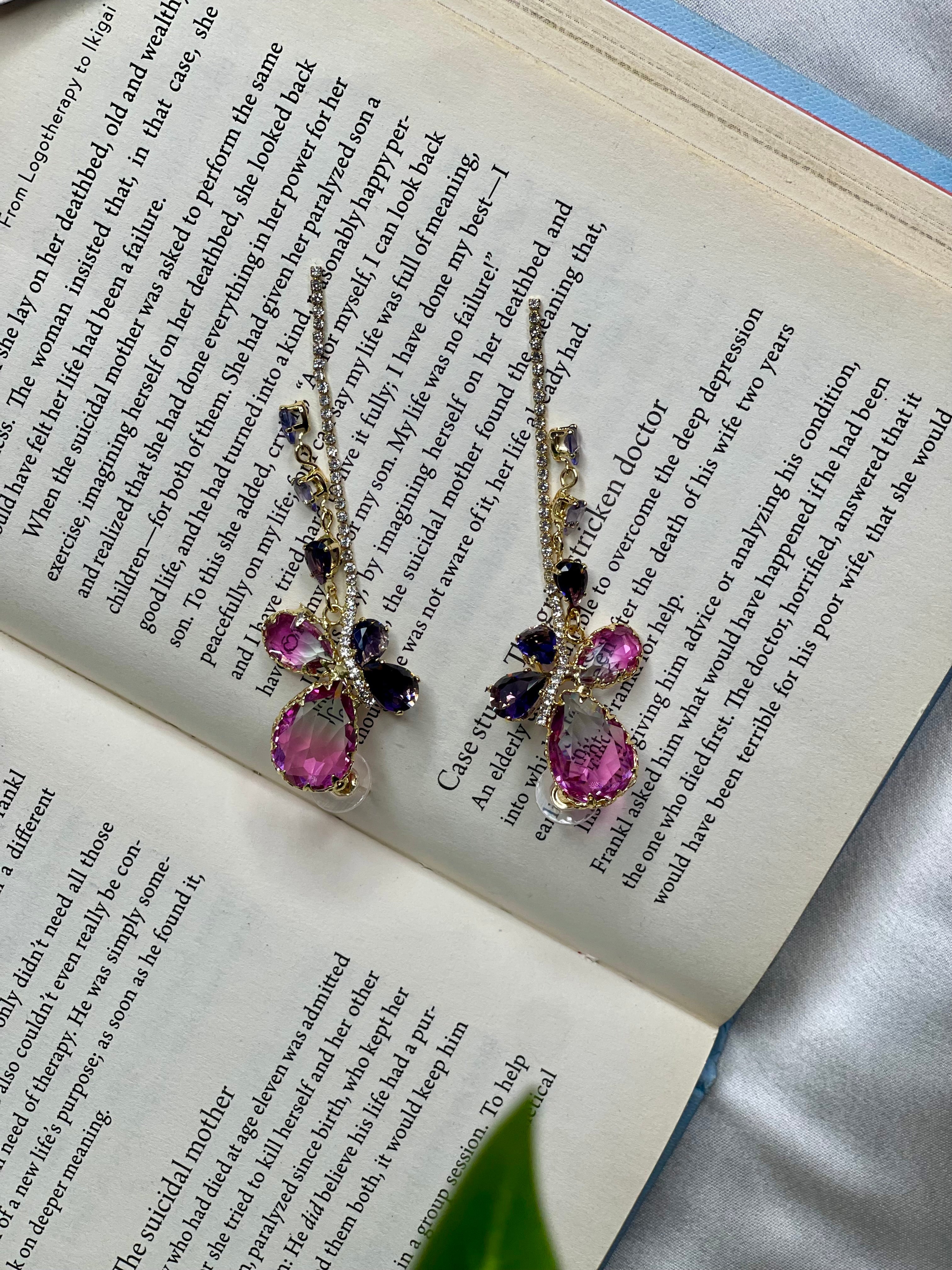 Celeste Crystal Drop Earrings