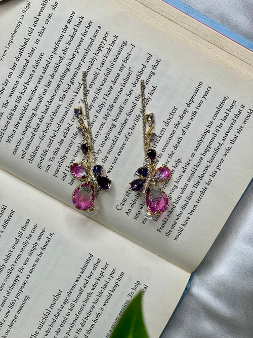 Celeste Crystal Drop Earrings