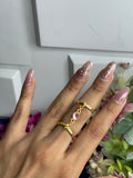 Baby Pink Link Ring