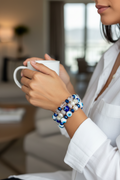 Evil Eye Pearl Bracelet Stack