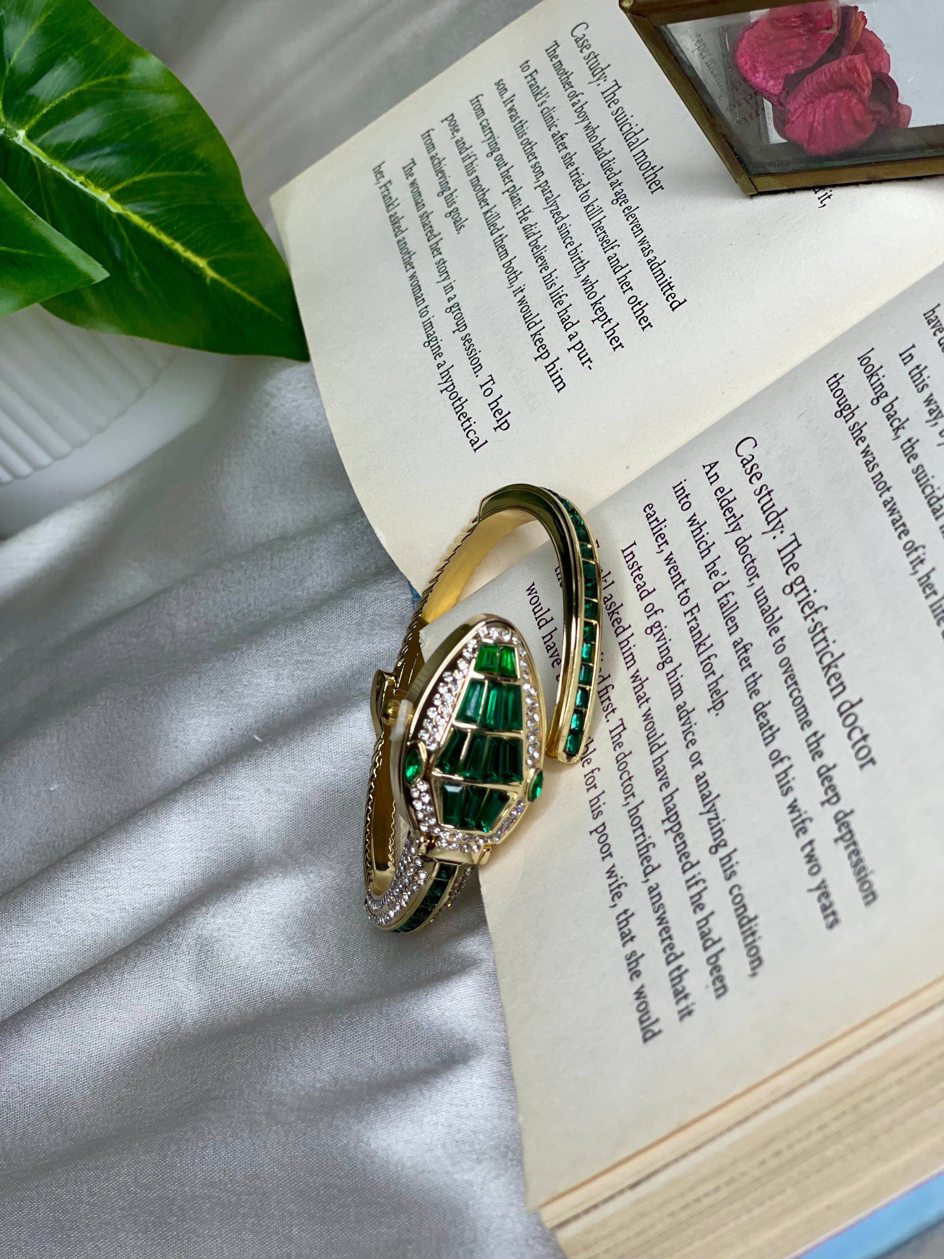 Green Snake Bracelet Watch