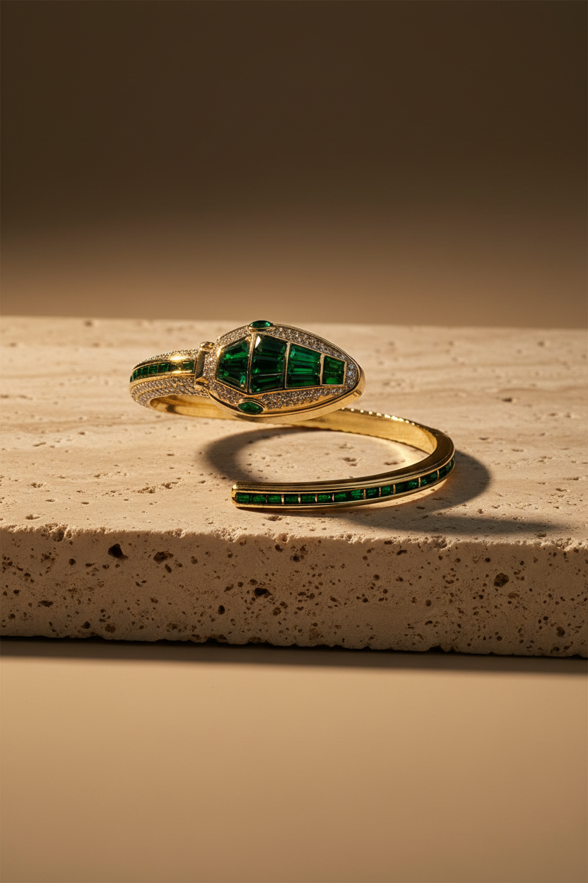 Green Snake Bracelet Watch