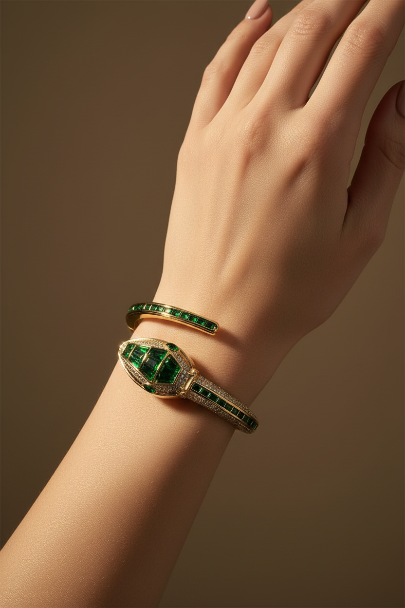 Green Snake Bracelet Watch