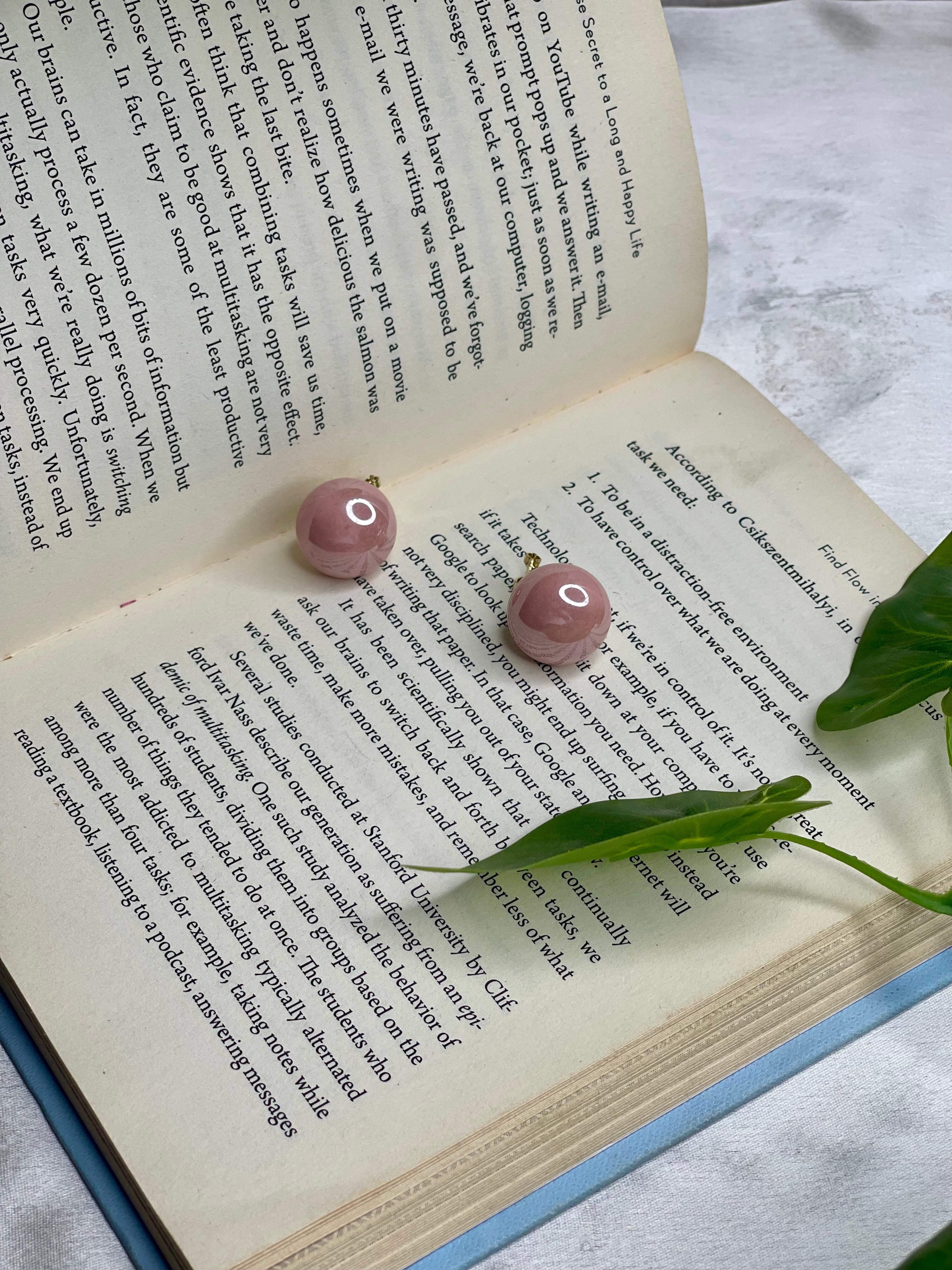 Blush Pink Pearl studs