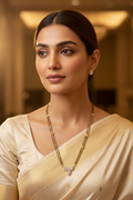 Teardrop Diamond Mangalsutra Set