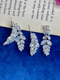 Silver leaf Party Earings
