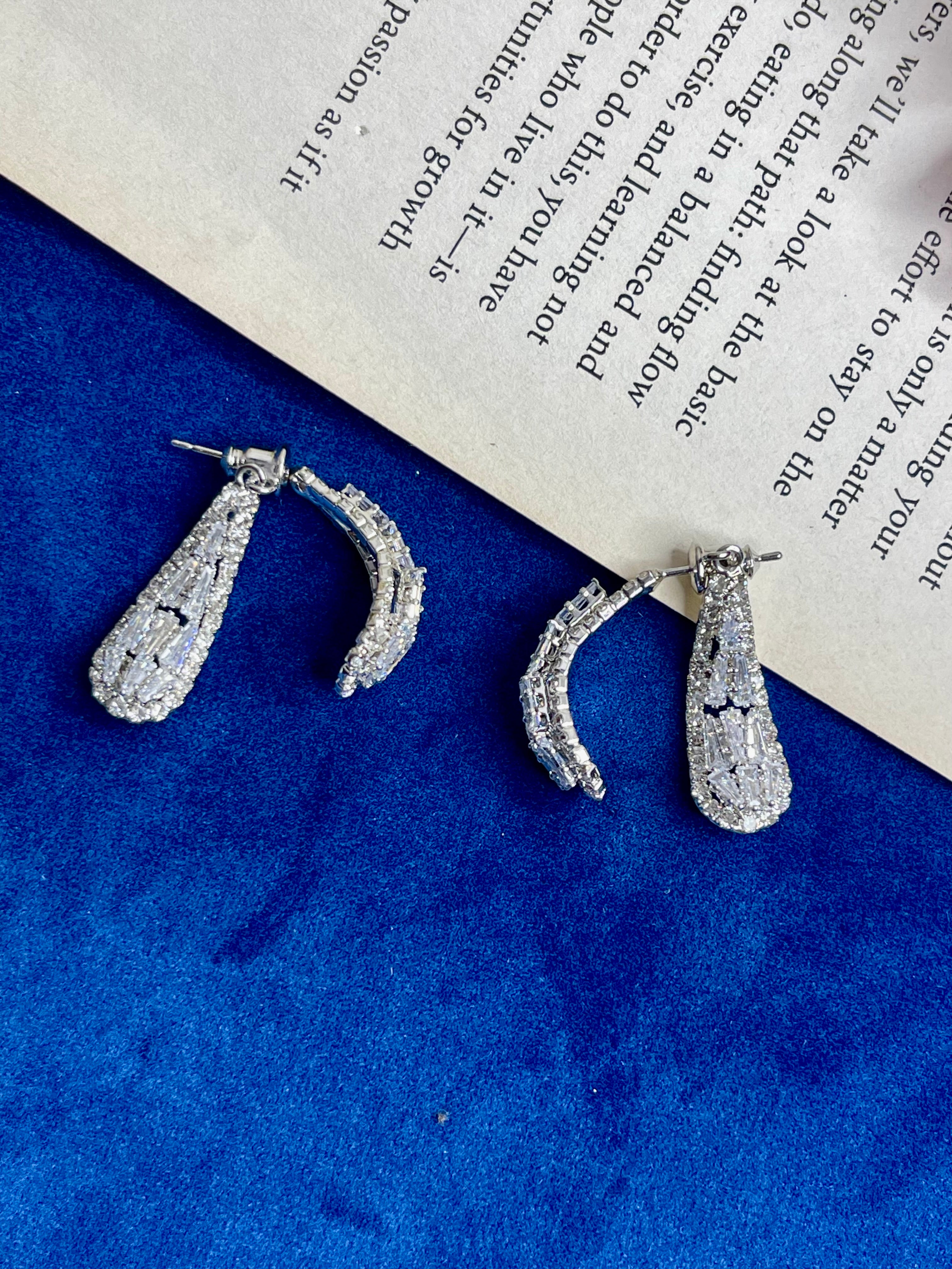 Silver Halo Party Earings