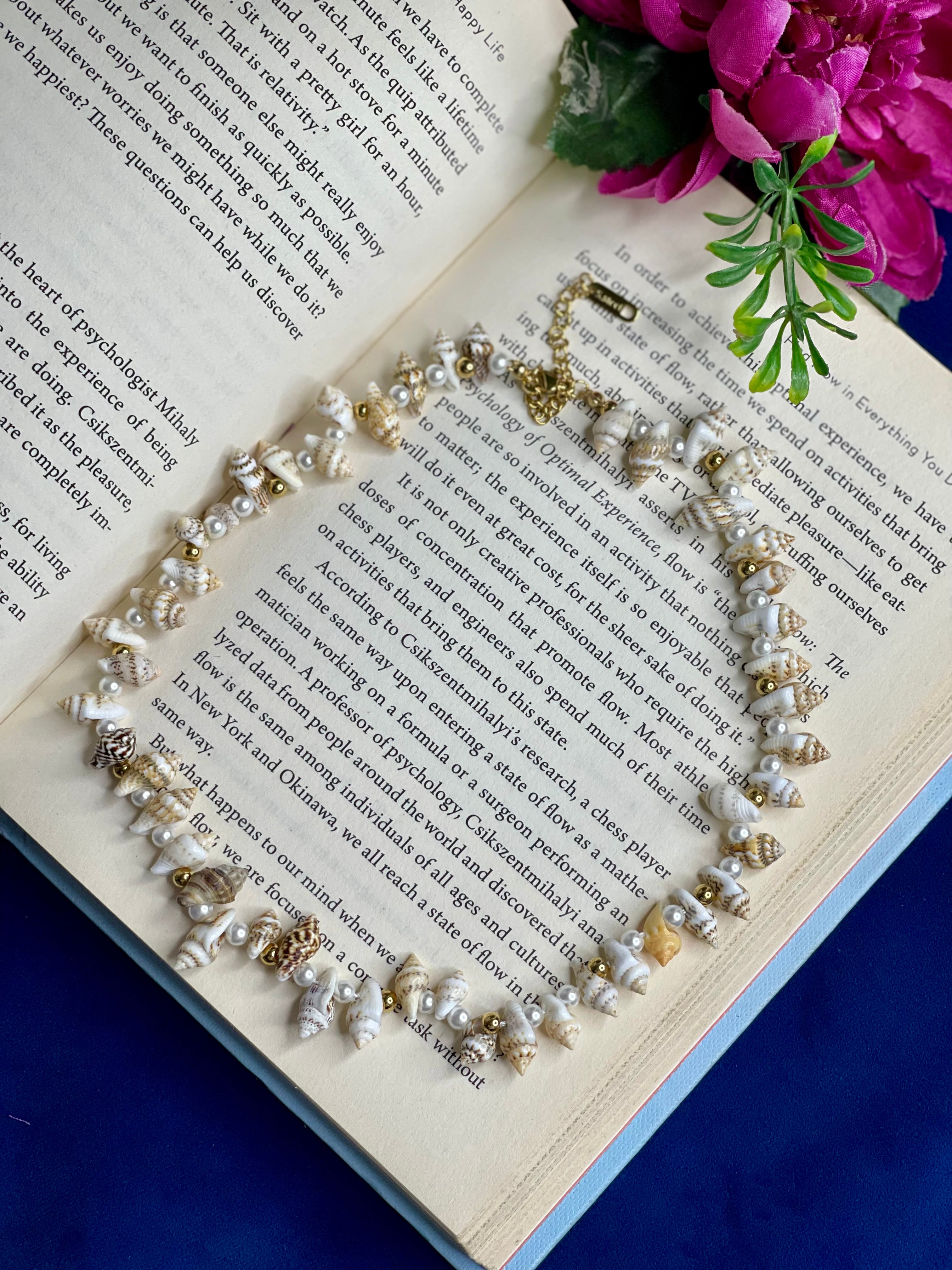 Coastal Pearl Shell Necklace