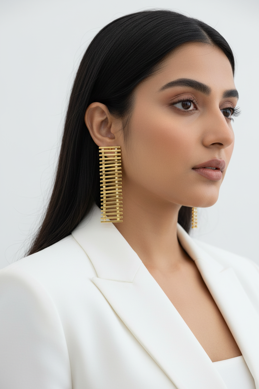 Regal Bar Drop Earrings