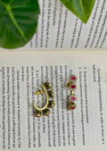 Ruby Kundan Festive Earrings