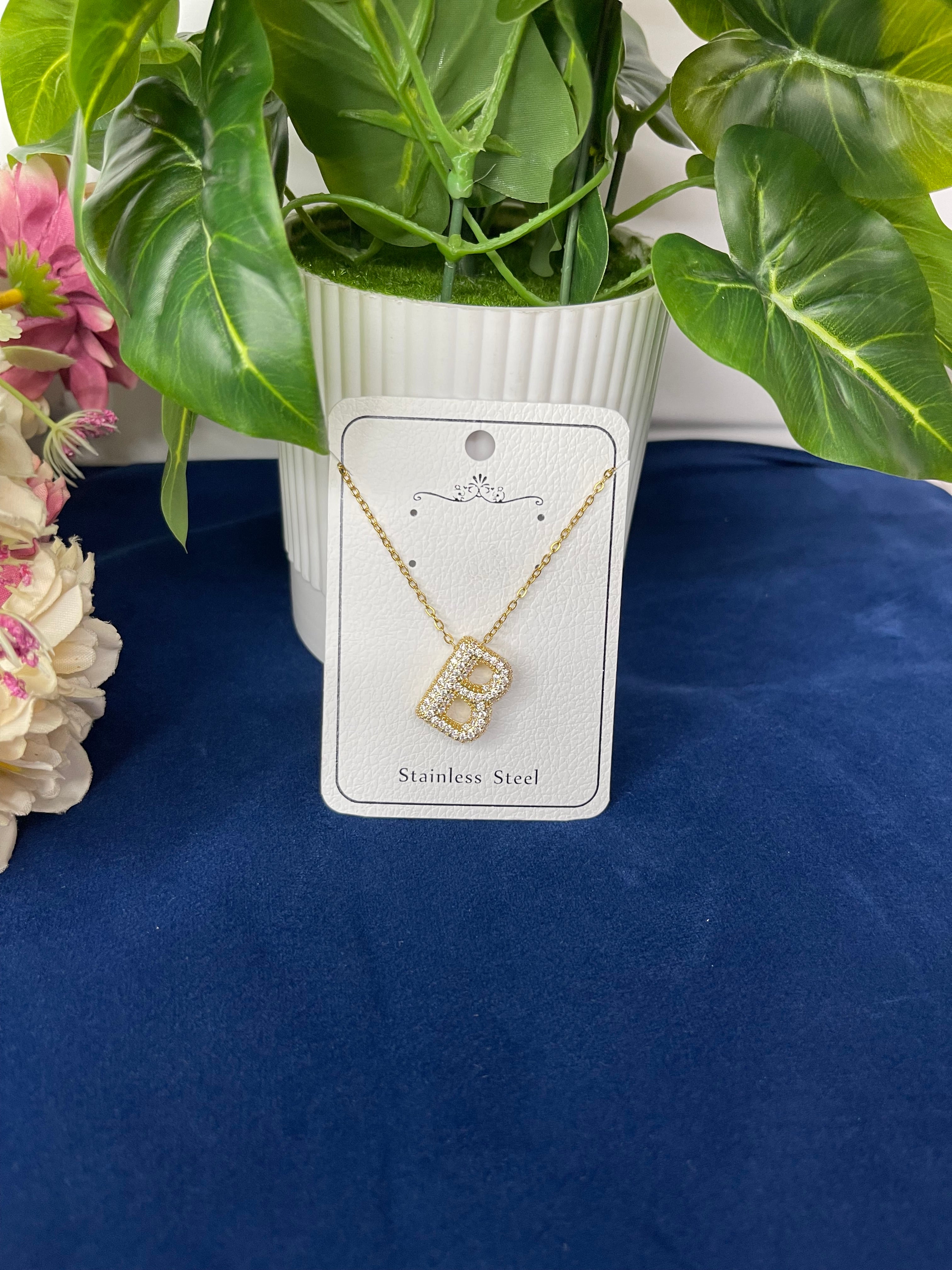 Golden Initial Personalised Necklace