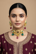 Lotus Kundan Choker Set