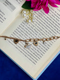 Swan Charm Link Bracelet