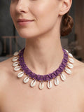 Purple Ocean Shell Necklace