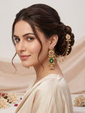 Emerald Gulrez Kashmiri Kaanchain Earrings