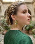 Emerald Mehfil Kashmiri Kaan Sahara Earrings