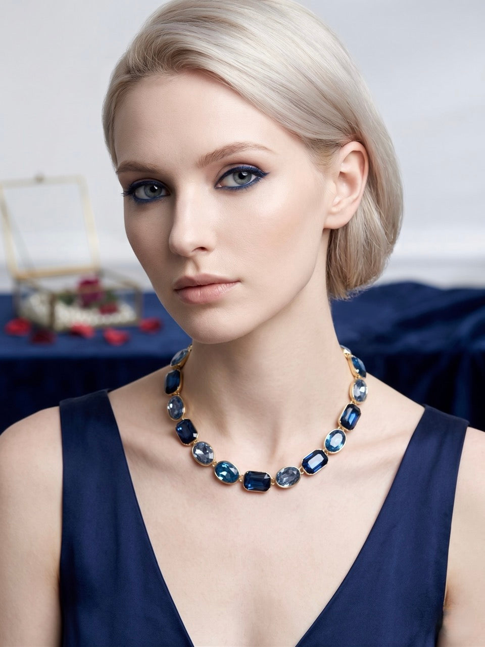Blue Midnight Glam Necklace