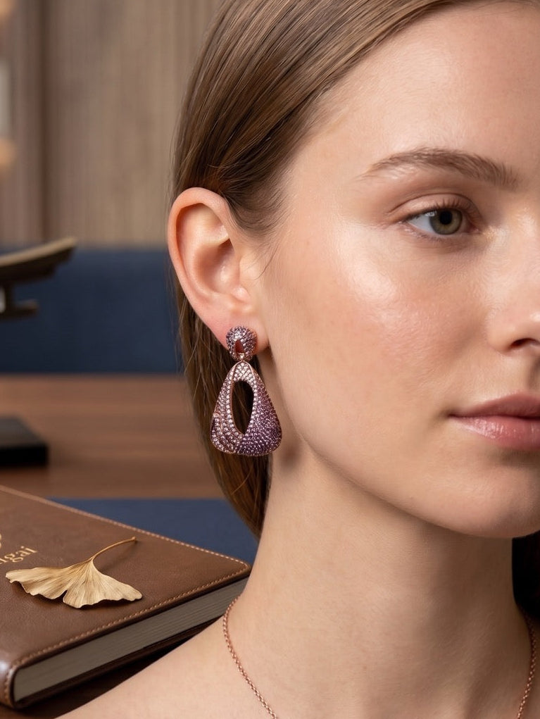 Rosé Mirage Earrings Studs